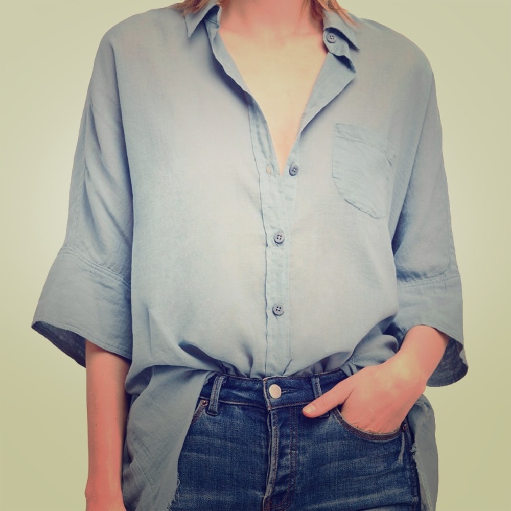 Free People Slouchy Shirt